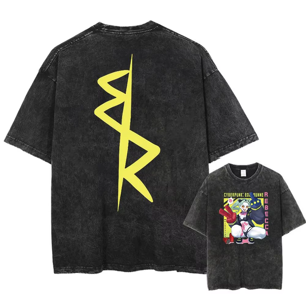Y2k T-Shirt hommes vêtements nouveau dans les t-shirts hommes T-Shirt Camisetas Anime Cyberpunk acid