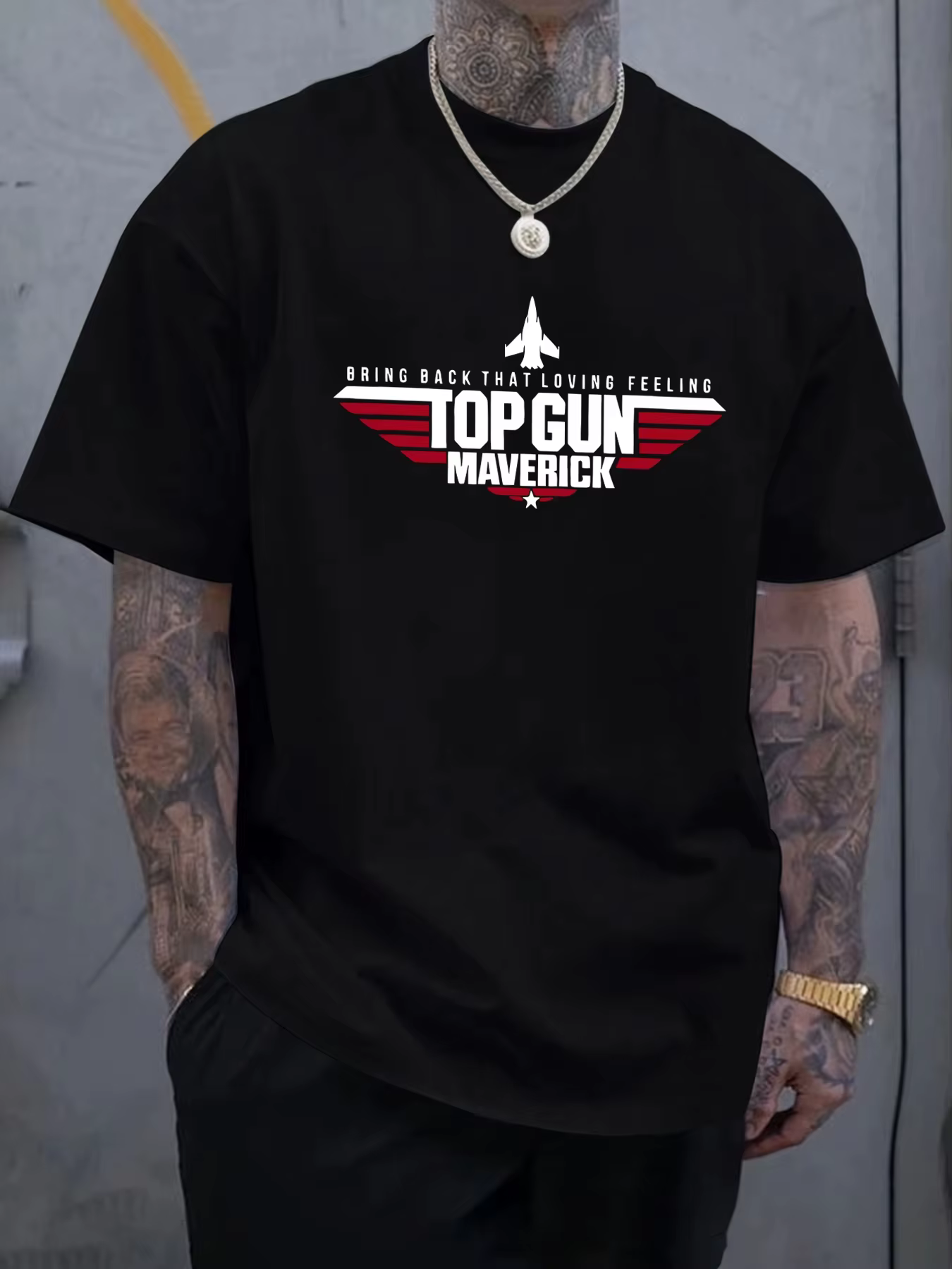 T-shirts imprimés Top Gun Maverick pour homme, en coton, tendance, unisexe, décontractés, surdimensi