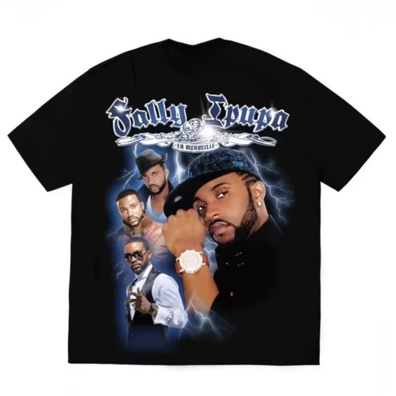 Fally Ipupa Merch 2025 T-shirt Merch hommes à manches courtes T-shirt unisexe hauts vêtements casual