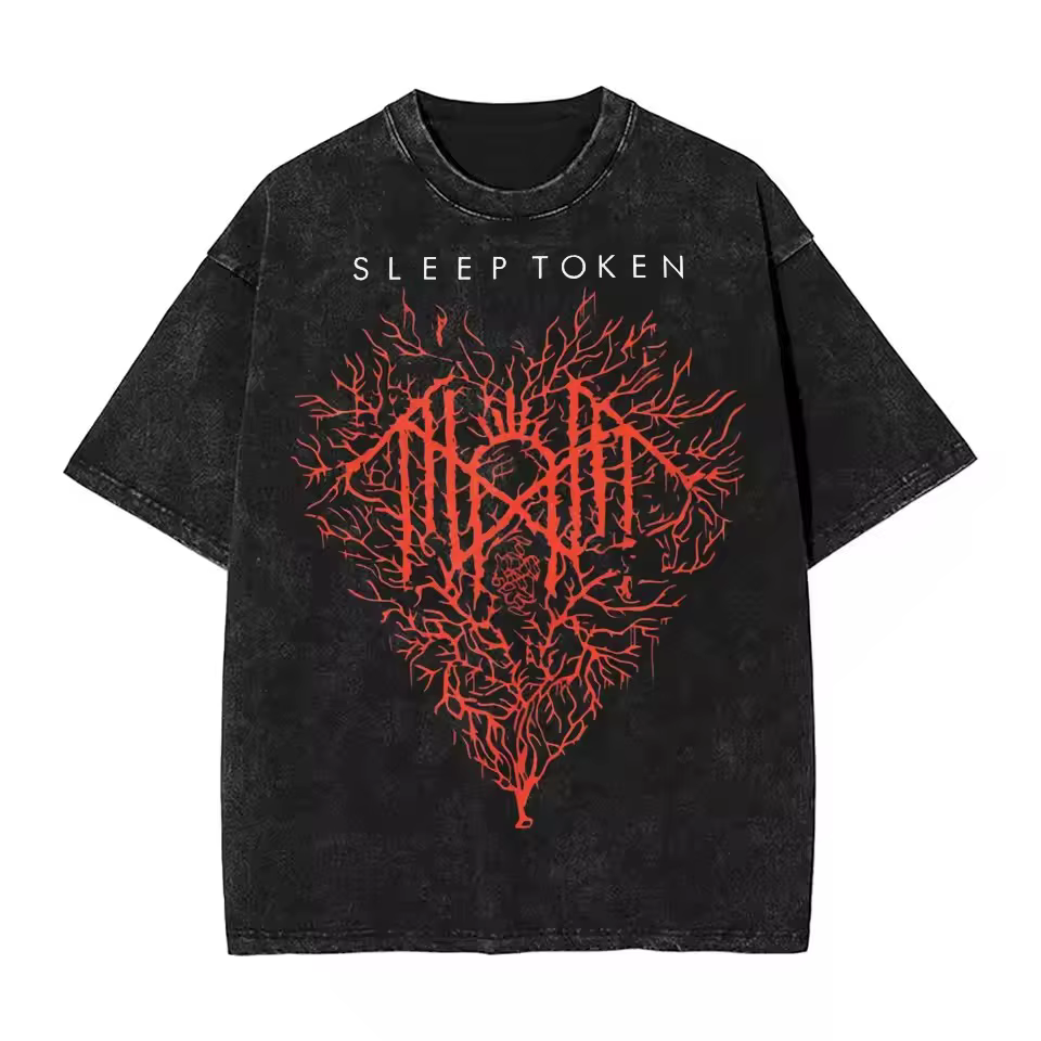 2025 été hommes femmes groupe de Rock sommeil jeton T-shirt haute qualité coton t-shirts T-shirt vêt