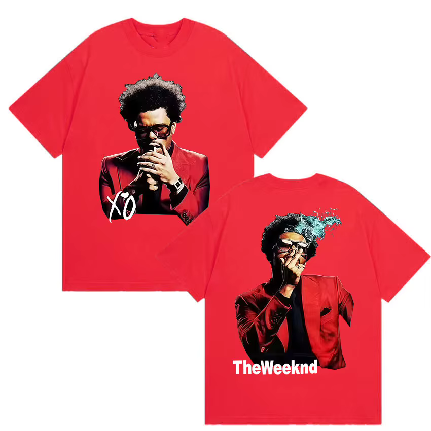 Pop chanteur The Weeknd Xo nouvel Album 2025 Tour T-shirts hommes femmes mode gothique Hip Hop manch