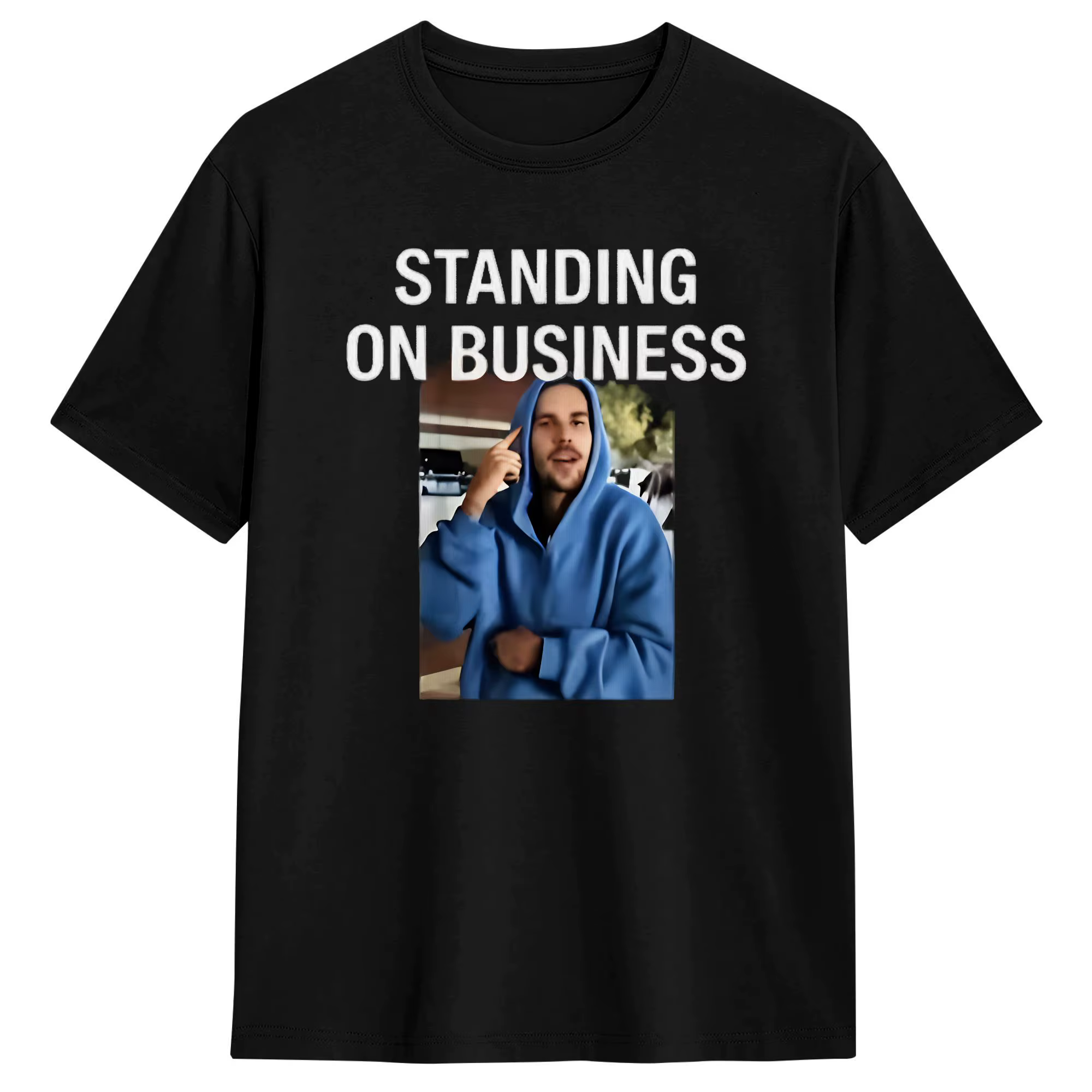 T-shirt Singer JB Justins Biebers pour hommes, en coton, décontracté, col rond, manches courtes, gra