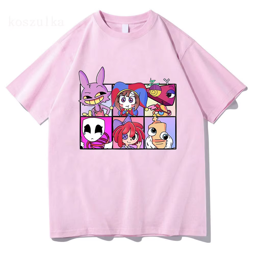 L'incroyable cirque numérique impression T-Shirt hommes femmes décontracté haute qualité Pomni le bo