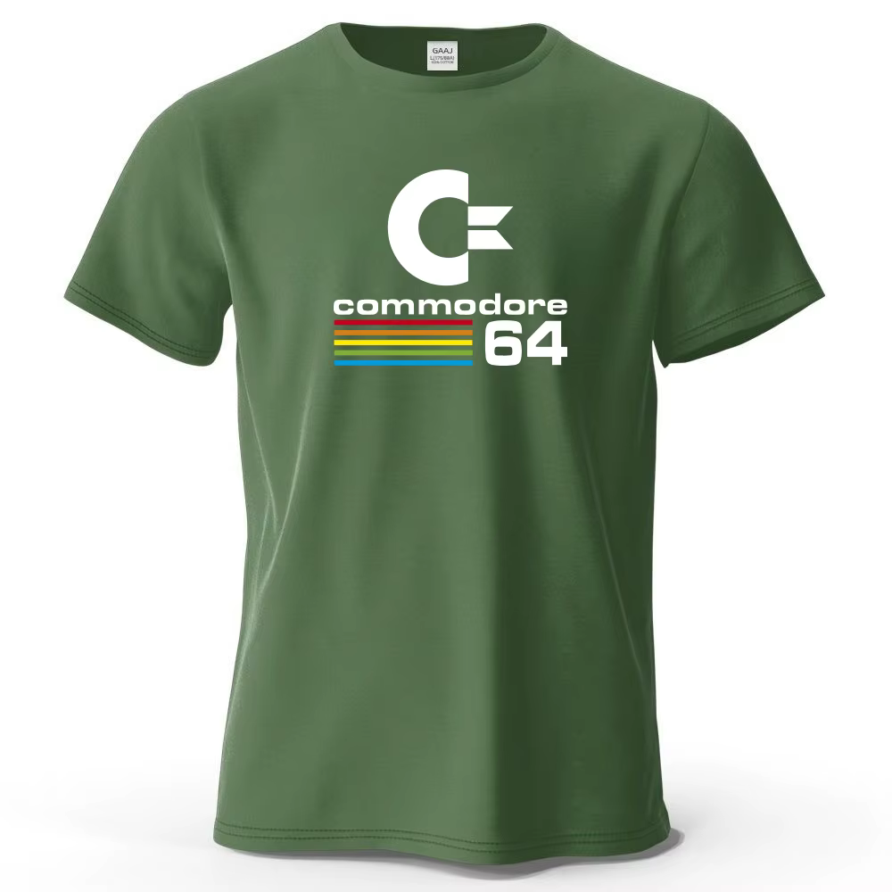 XS-4XL 100% coton hommes T-shirts été Commodore 64 impression t-shirt C64 SID Amiga rétro Cool Desig