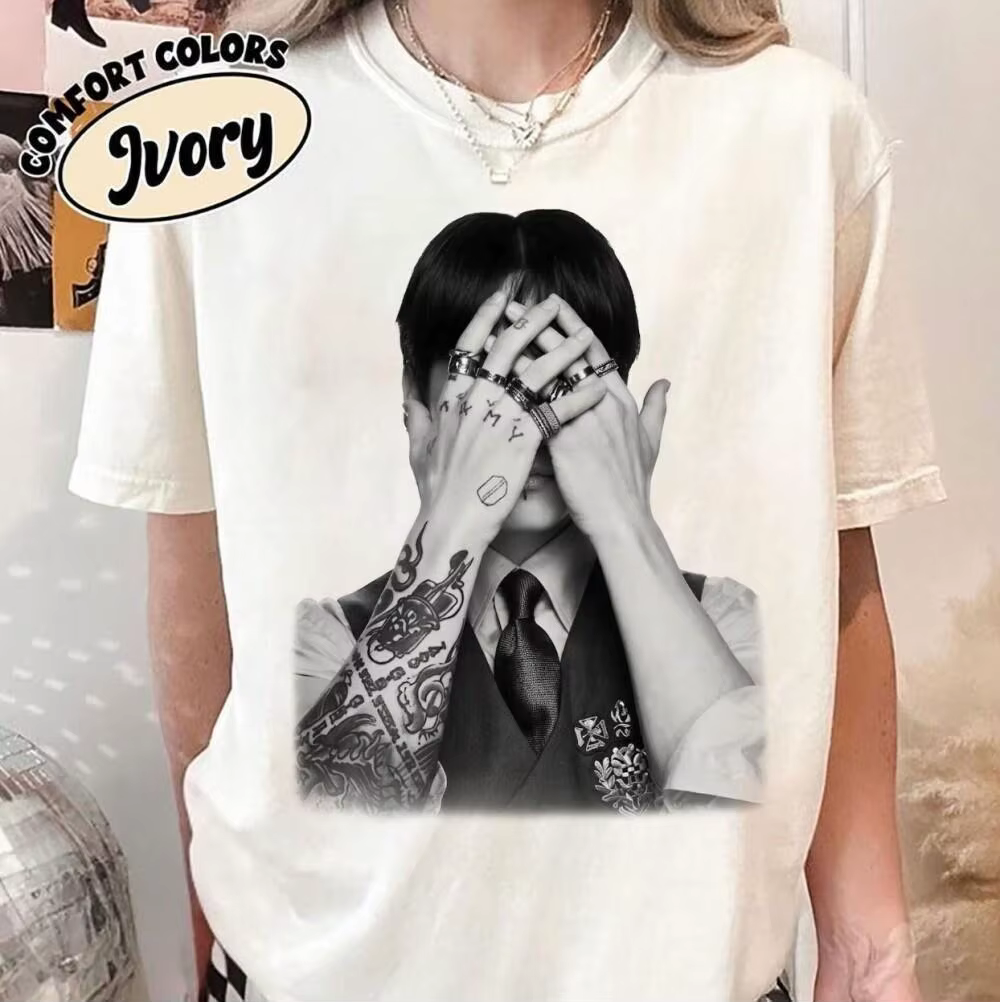 T-shirt graphique K-pop Arirang de Jungkook, cadeau pour fans, tournée mondiale 2026, t-shirt d'été 