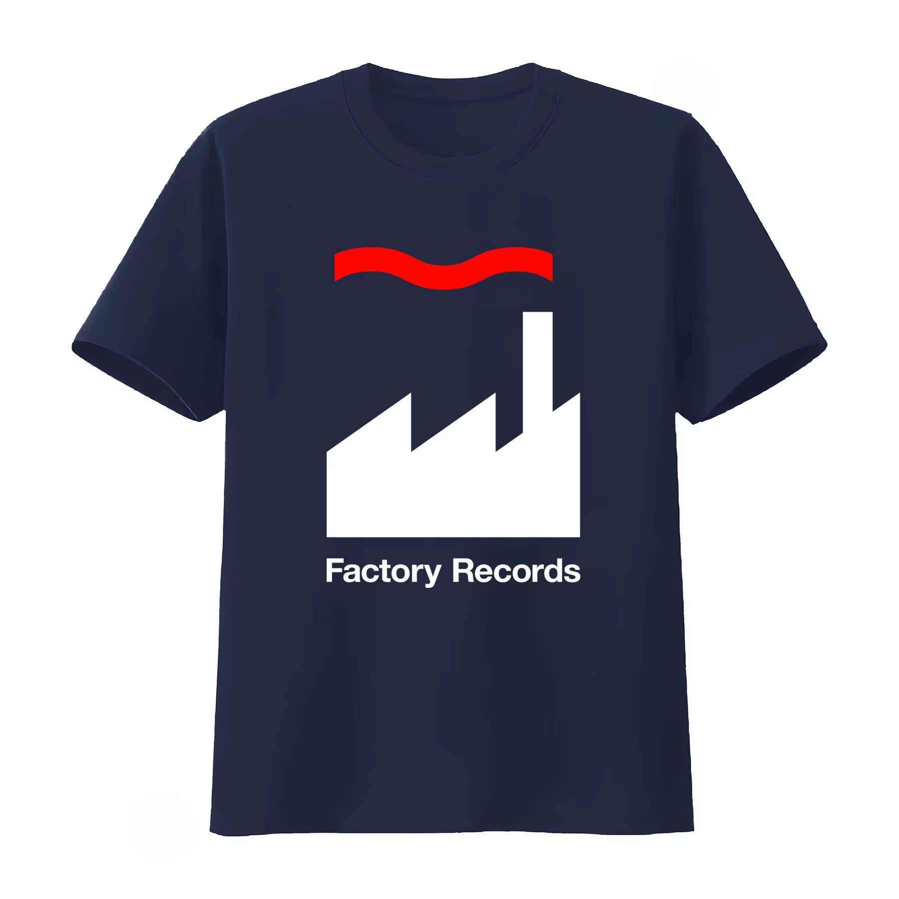 T-shirt Factory Records disponible en noir et blanc classiques, vêtements vintage pour hommes et fem