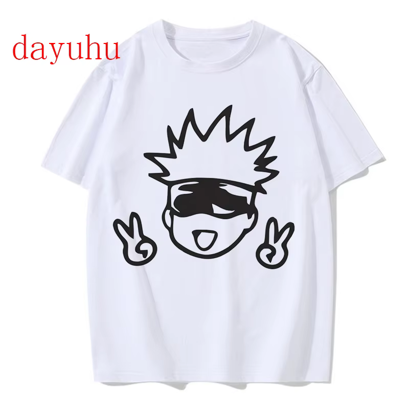 T-shirt Manga japonais Anime Jujutsu Kaisen T-shirt gojo satoru hauts Yuji Itadori t-shirts graphiqu