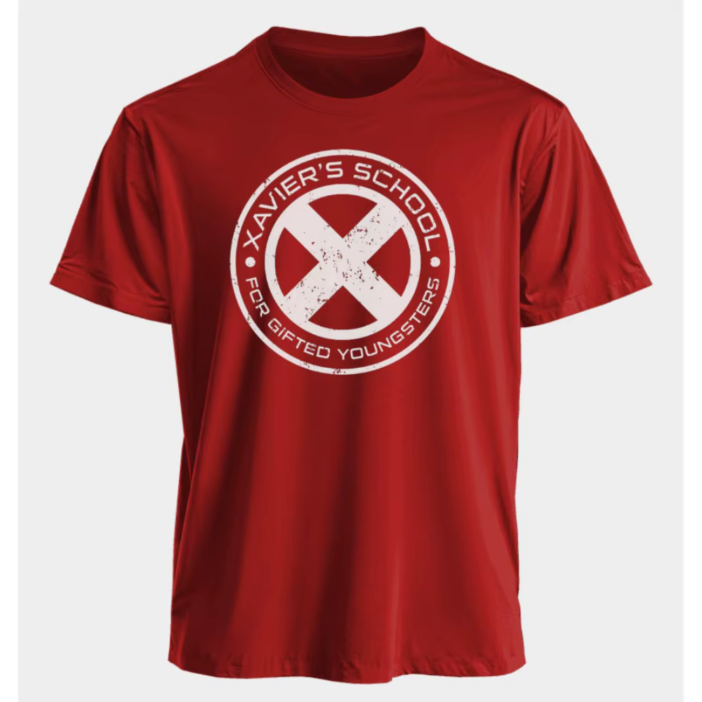 Marvel hommes et femmes T-shirts x-men Xavier's School pour les jeunes dédoués été américain printem