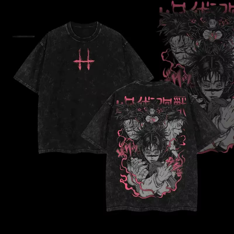Jujutsu Kaisen Manga T-shirt Choso graphique vêtements hommes à manches courtes coton t-shirts Vinta