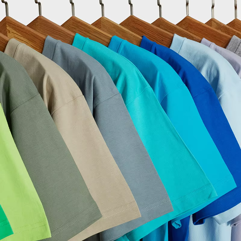 T-shirts amples en coton solide pour hommes et femmes, manches courtes, marque de mode, tendance, vê