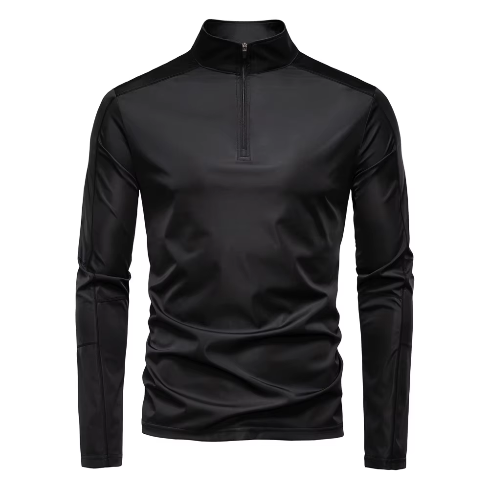 Nouvelle Collection Printemps-Été 2026 – T-shirt Anti-UV UPF100+ à Manches Longues et Demi-Zip pour 