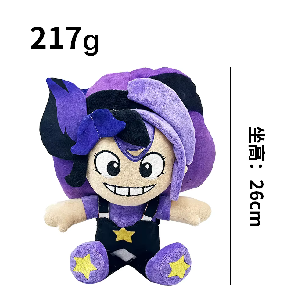 Lily Lovebraids Plush Poppy 5, adorable personnage en peluche aux cheveux violets, jouet de collecti