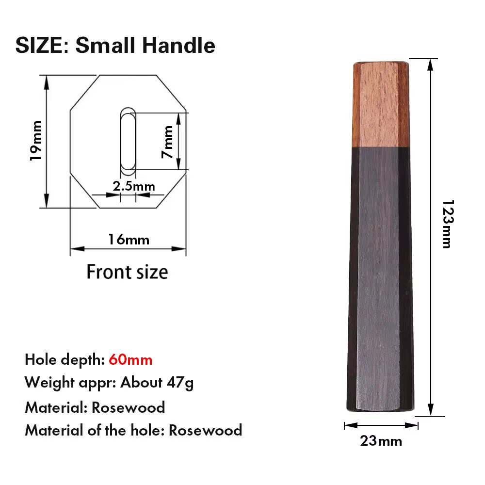 Manche de couteau de Style japonais, couteau de Chef de cuisine à faire soi-même, couteau en bois na