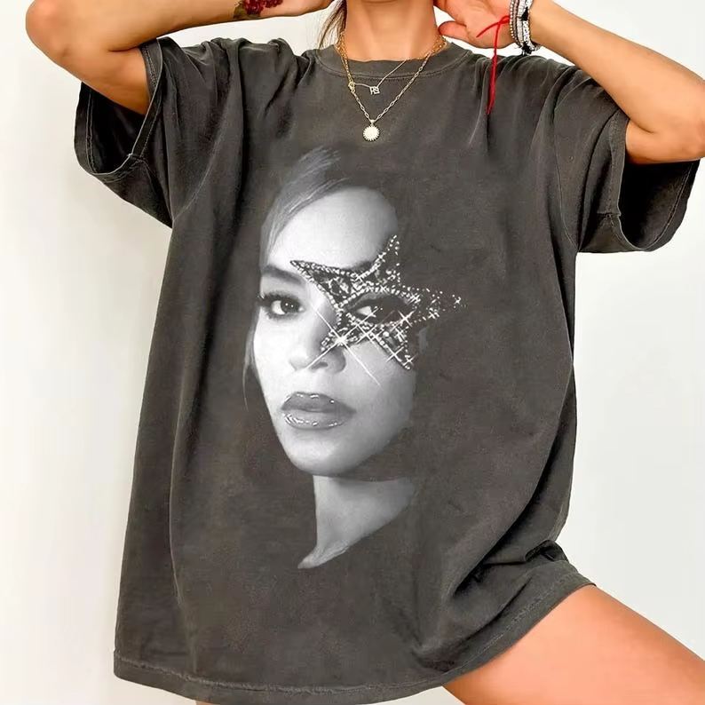 Beyoncé Rodeo Chitlin Circuit Tour Merch Cowboy Carter Beyoncé T-shirt imprimé en coton à manches co