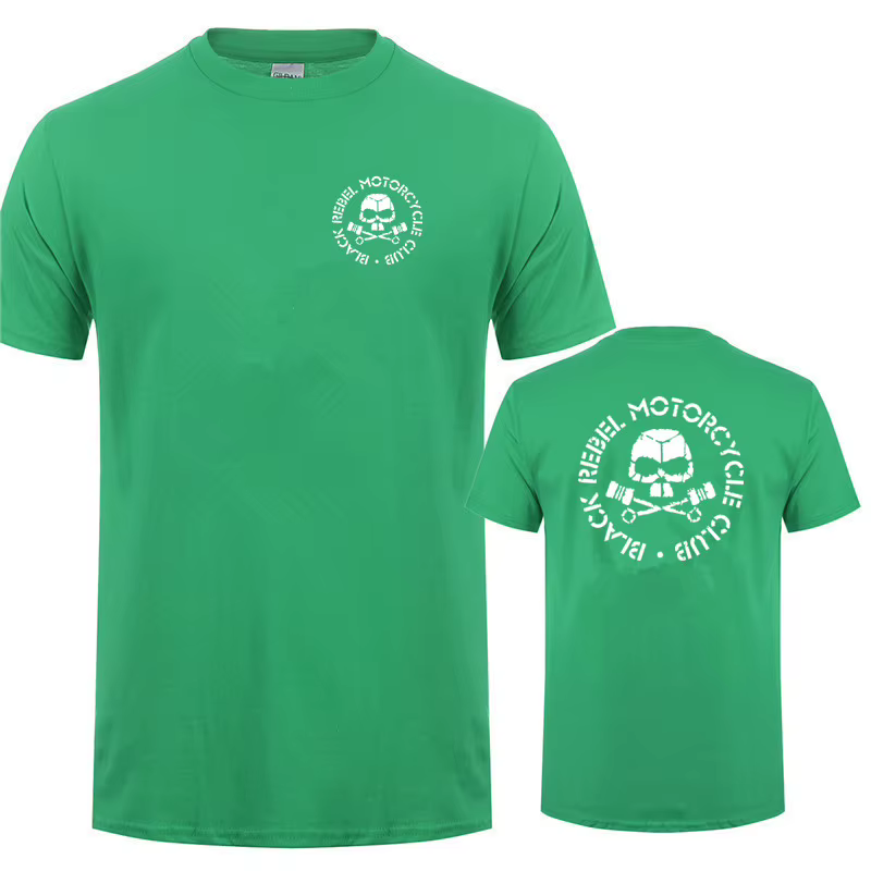 Black Rebel Motorcycle Club T Shirt pour hommes d'été Cool Cotton Short Sleeve MC Black Rebel Économ