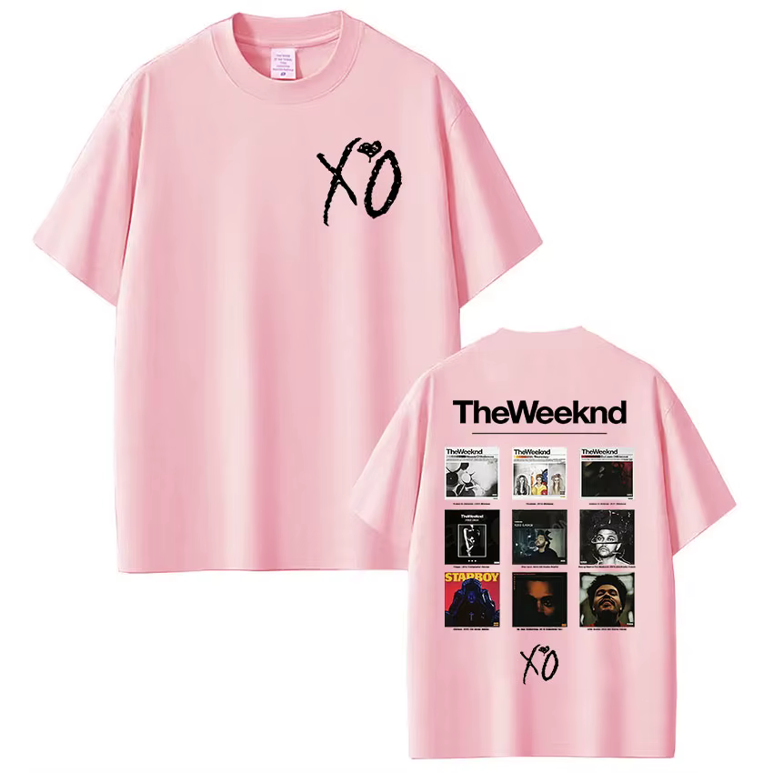 Rappeur The Weeknd Xo Album 2025 t-shirts graphiques femmes hommes Hip Hop T-shirt unisexe mode Hara