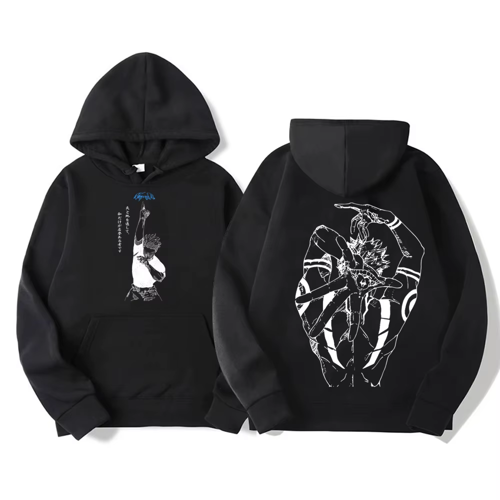 Vintage Jujutsu Kaisen CHOSO sweat à capuche pour femme hommes Anime sweats hiver chaud Harajuku rue
