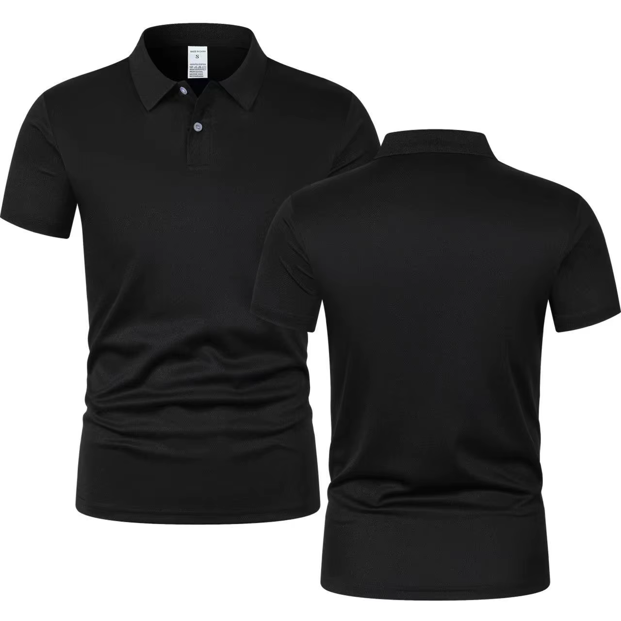 T-shirt à manches courtes et col pour homme, Polo décontracté, couleur unie, tendance, respirant, am