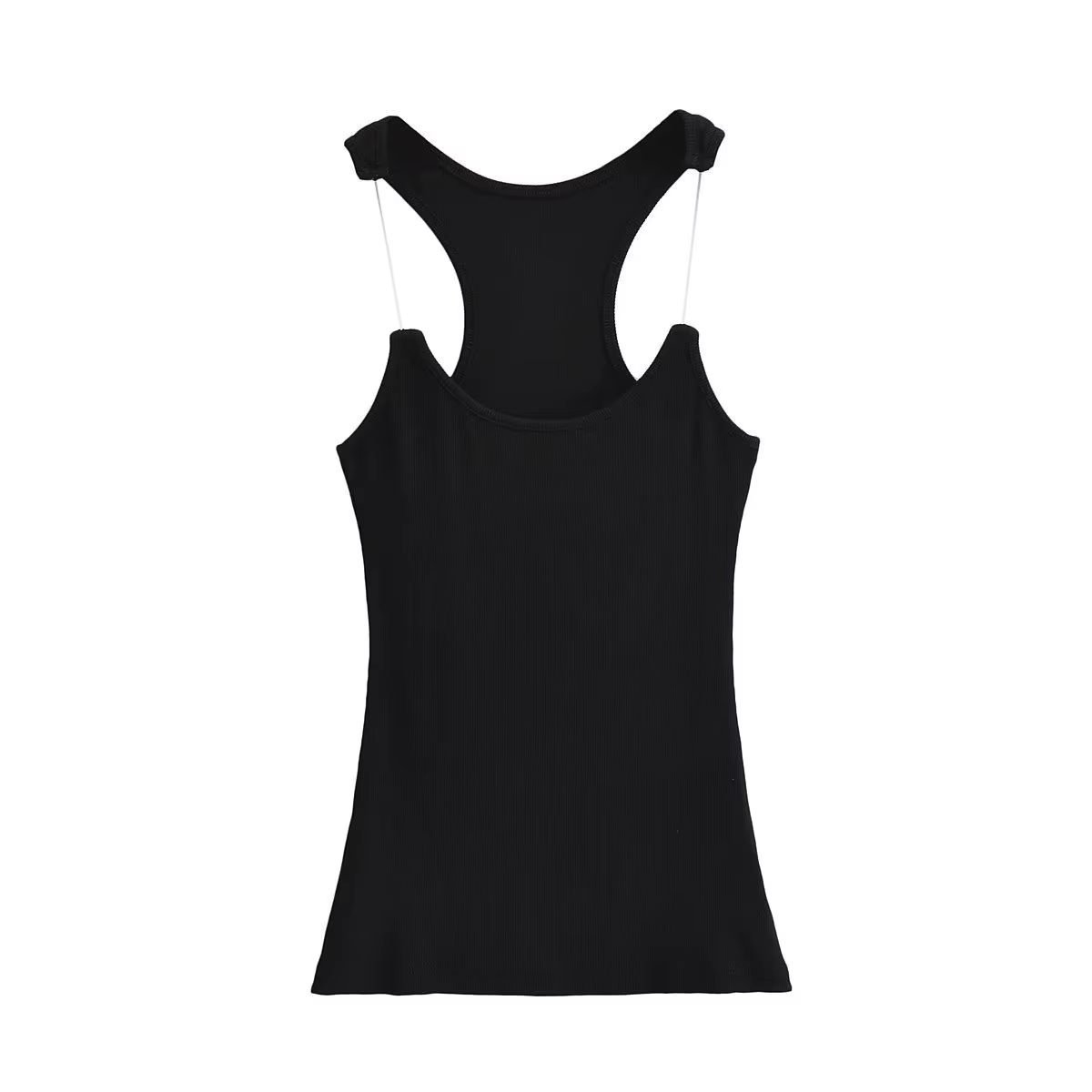 Débardeur Sexy Transparent à bretelles invisibles pour femmes, Camisole, nouveau gilet ajusté à col 