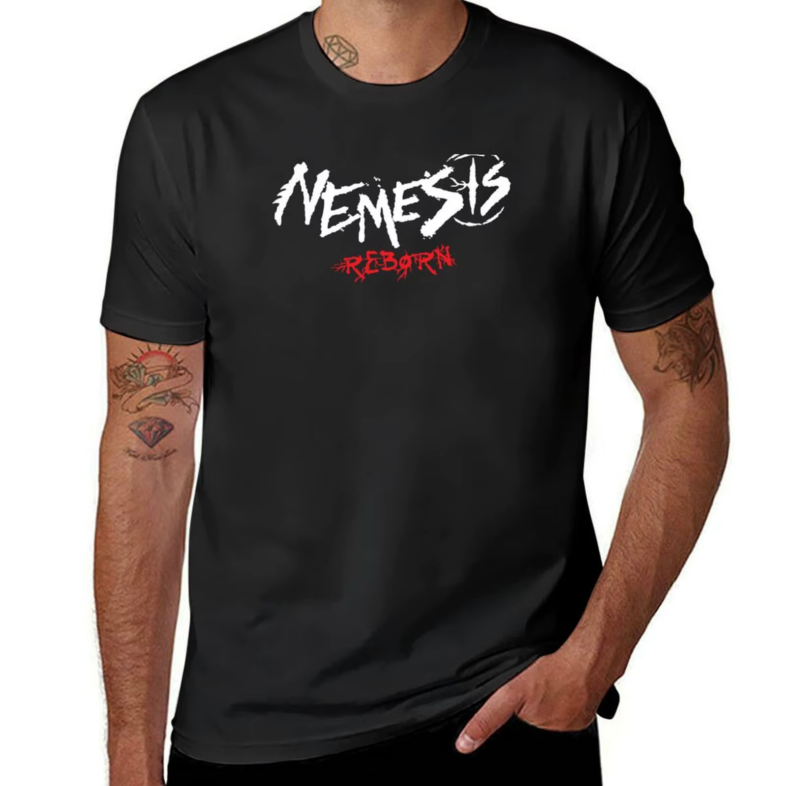 Nemoutre-T-shirt Reborn Alton Towers pour hommes, conception de logo, grande taille, médicaments, sé