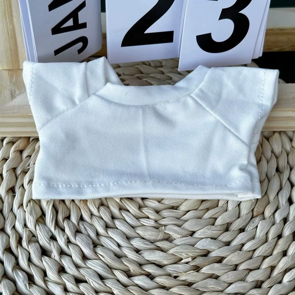 T-shirt à manches courtes en coton pour idole, rayé au beurre, vêtements rembourrés, maison de jeu, 