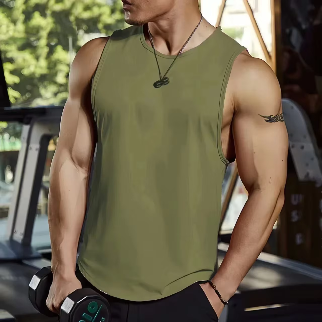 Nouveau débardeur homme été 2026 couleur unie pour le sport, la gym, le fitness, les loisirs, séchag