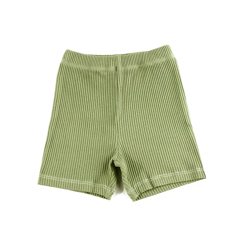 AA-T-shirt à manches courtes et longues pour garçon et fille, leggings courts, ensemble côtelé, vête