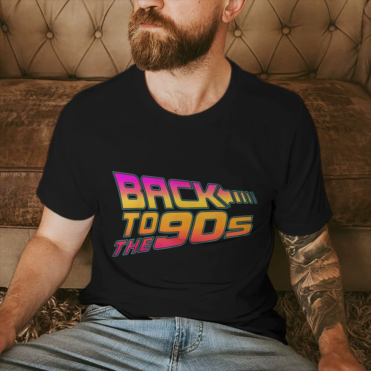 T-shirts graphiques années 90 pour hommes et femmes, imprimé « Retour aux années 90 », t-shirt décon