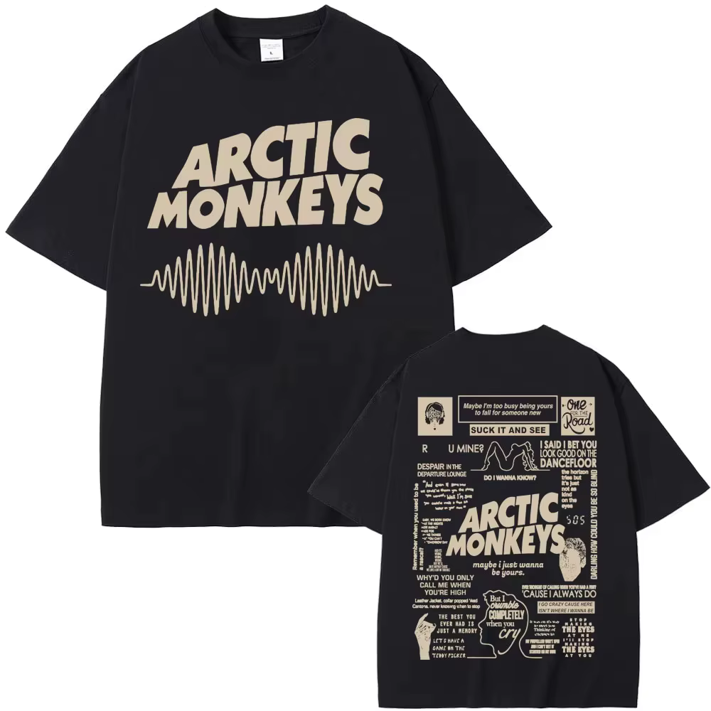 Nouveau T-shirt Rétro de l'été 2026 du groupe Arctic Monkeys – T-shirt Imprimé Col Rond Tendance pou