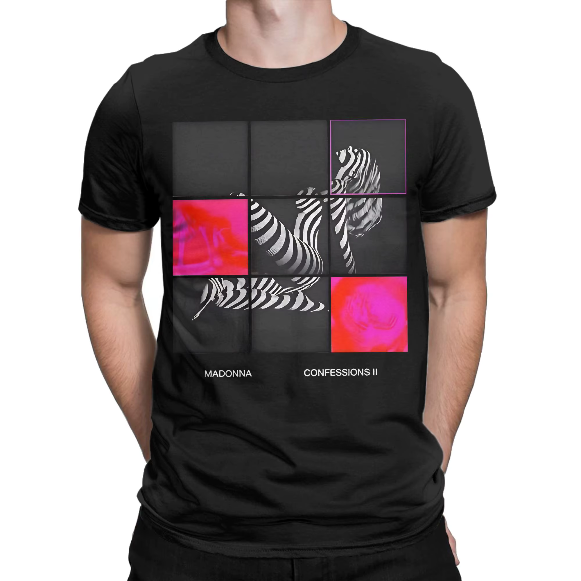 T-shirts M-Madonna Confessions II 2026 pour hommes et femmes, t-shirts fantaisie en pur coton, col r