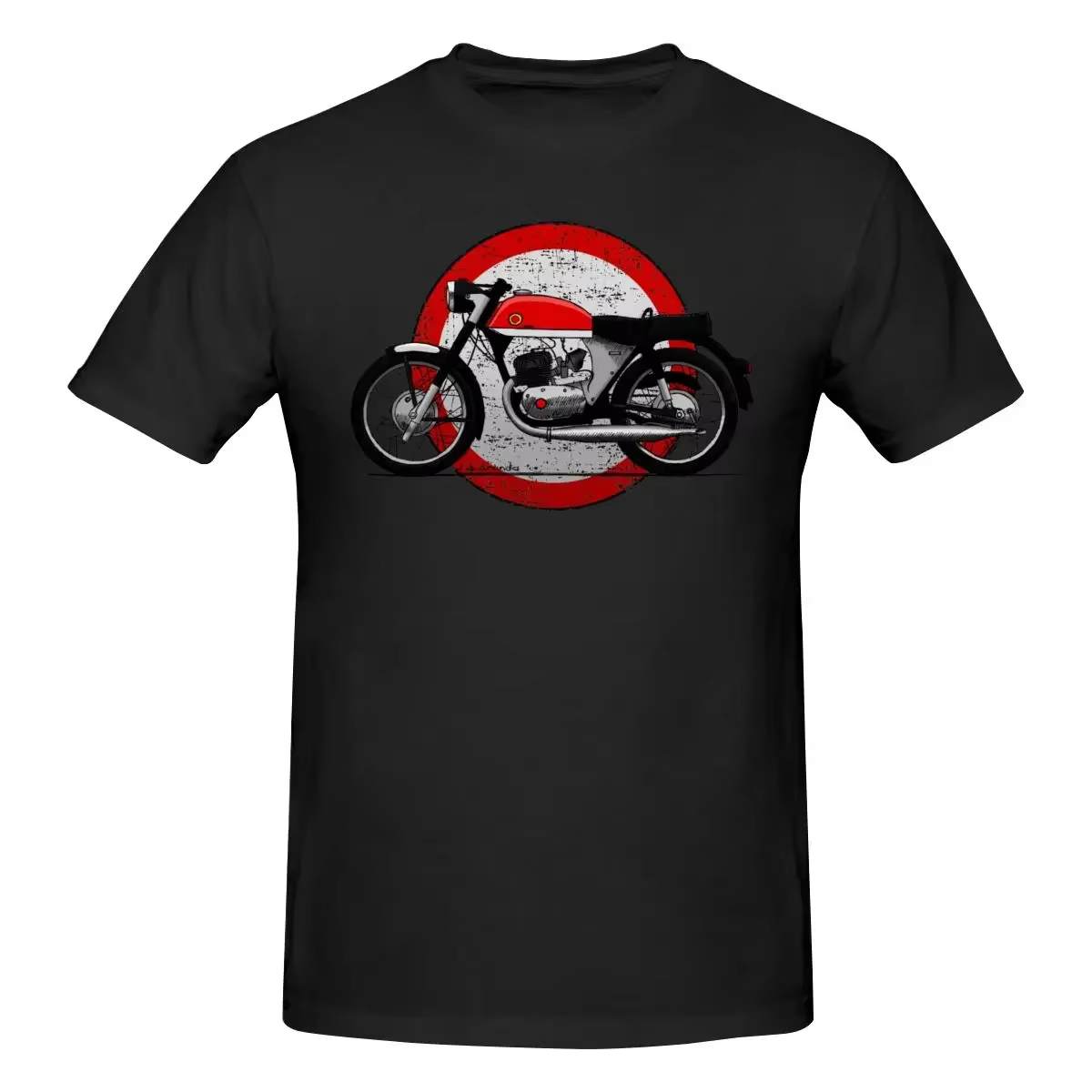 Montesa Motorcycle T-shirt en coton à col rond, chemises personnalisées à manches courtes, vente cha