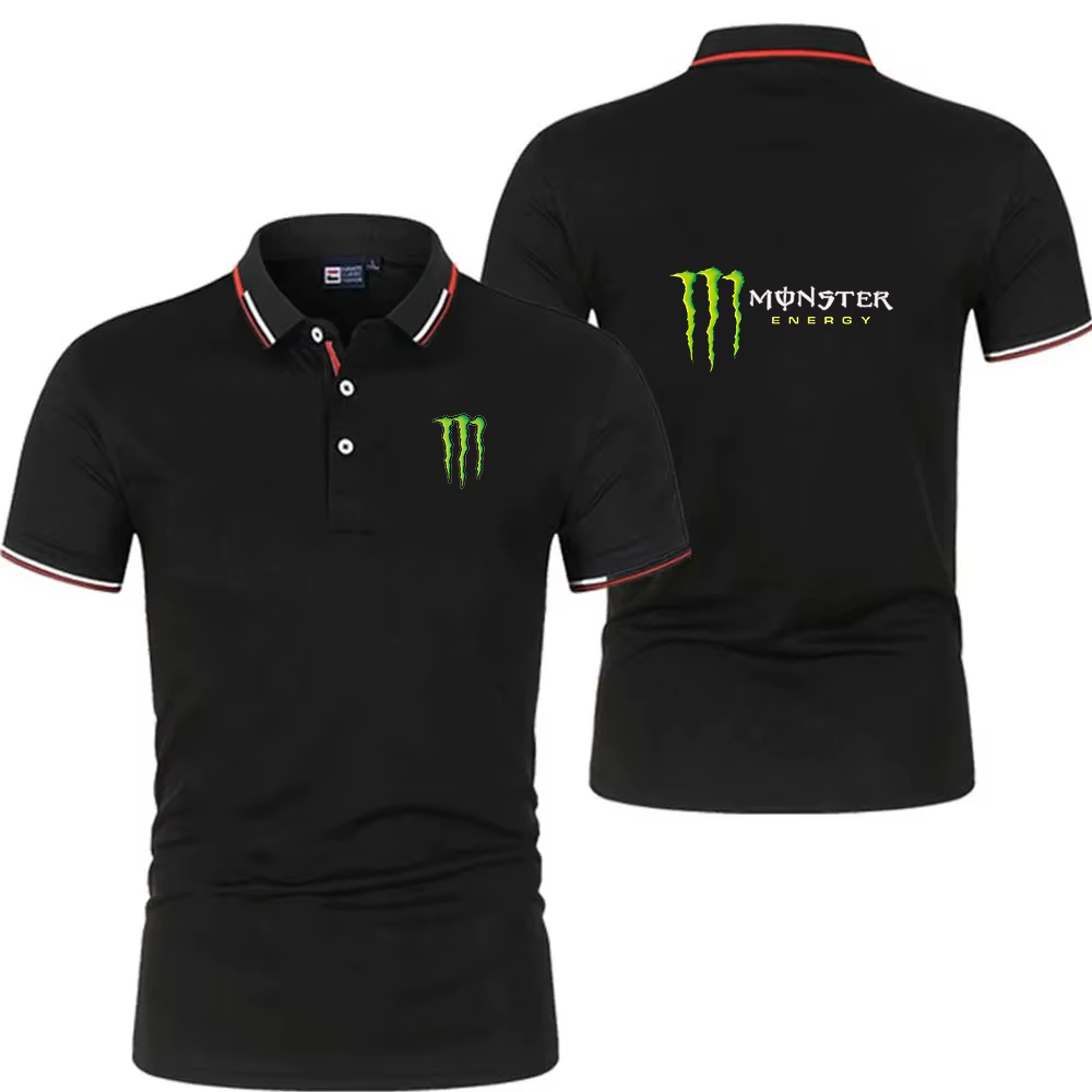Polo à col montant Monster Energy 2026, respirant, durable, idéal pour le sport et les loisirs estiv