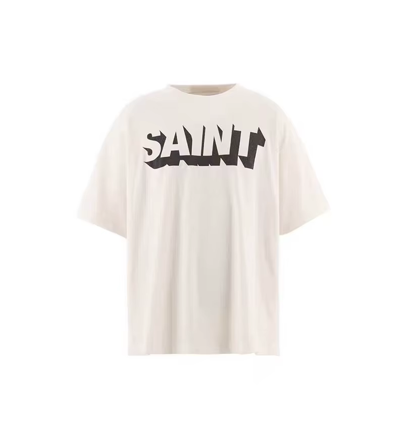 Streetwear Vintage SAINT t-shirt hommes femme meilleure qualité col rond décontracté printemps été c
