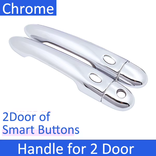 Couvercle de poignée de porte chromé antirouille, autocollants de garniture de voiture, accessoires