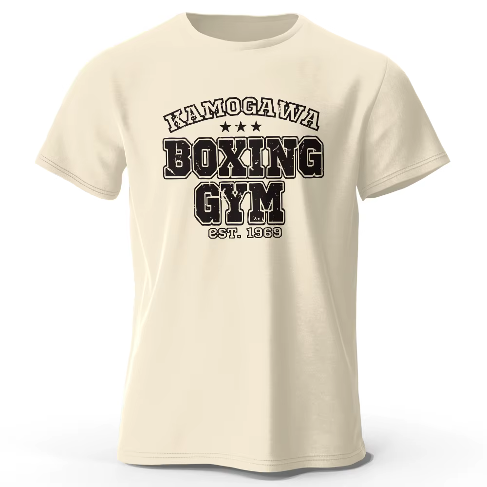 T-shirt de sport de boxe pour hommes et femmes, 100% coton, imprimé vintage, t-shirts classiques, Sp