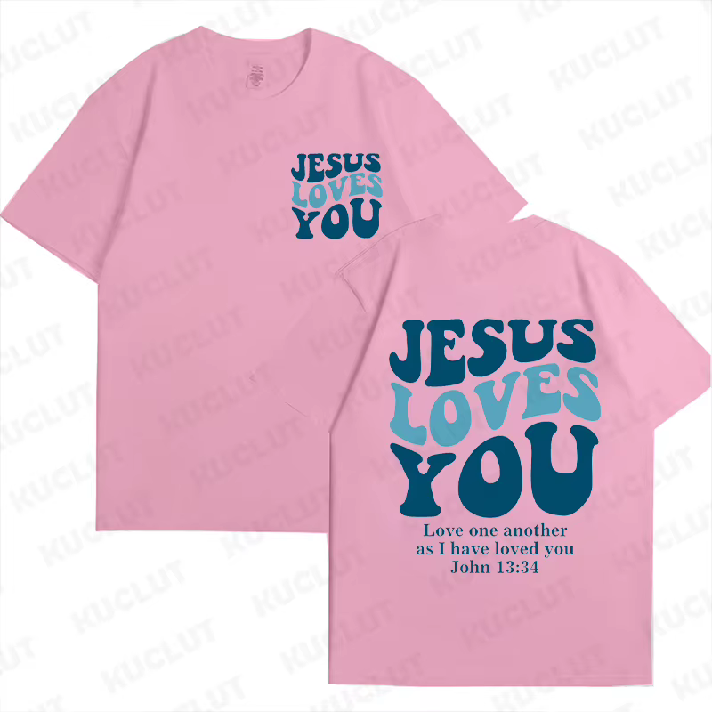 T-shirt chrétien Jésus t'aime, amour comme Jésus, chemise, Merch, t-shirts chrétiens, Jésus est roi,