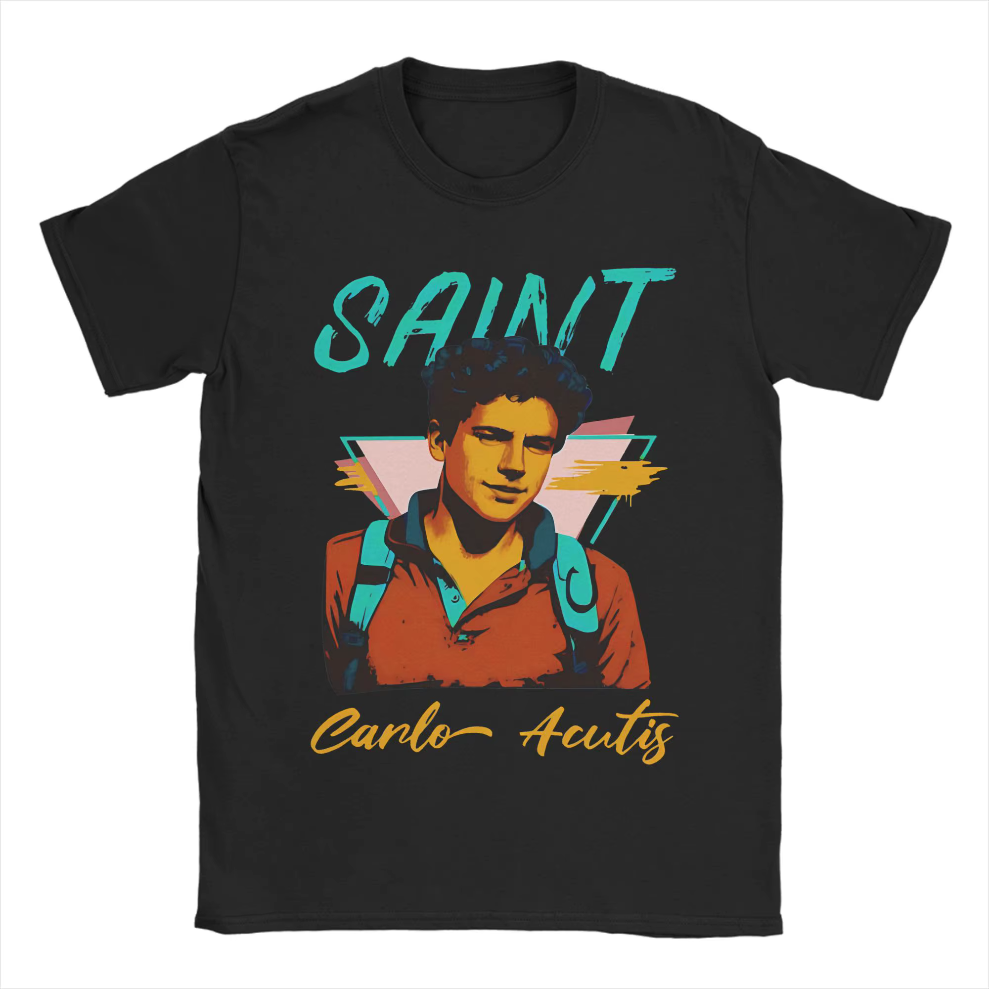 Drôle Carlo Acutis T-Shirts hommes col rond 100% coton t-shirt à manches courtes T-Shirts nouveauté