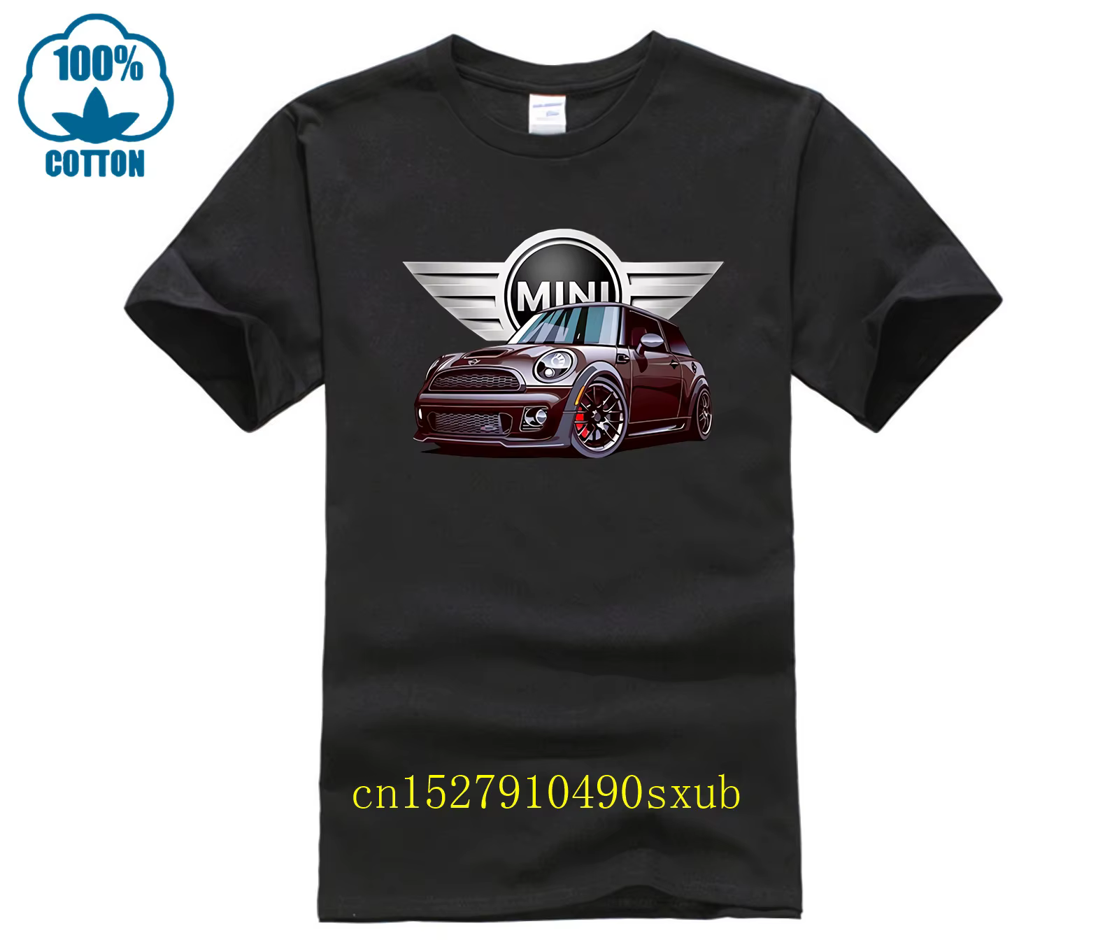 T-shirt col rond avec logo Mini Cooper Racing