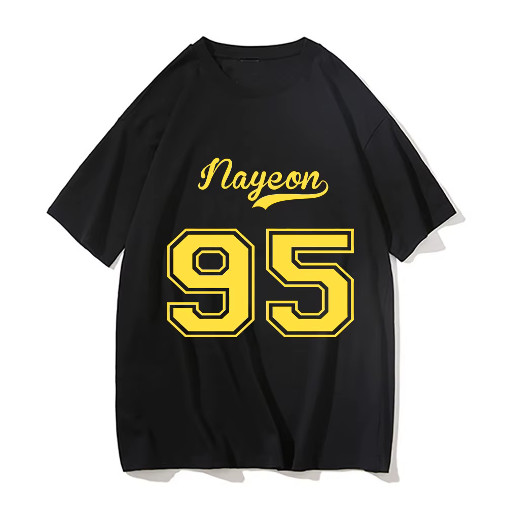 Nayeon-T-shirt à Manches Courtes pour Homme et Femme, Vêtement Respirant et Résistant, Simple, Style