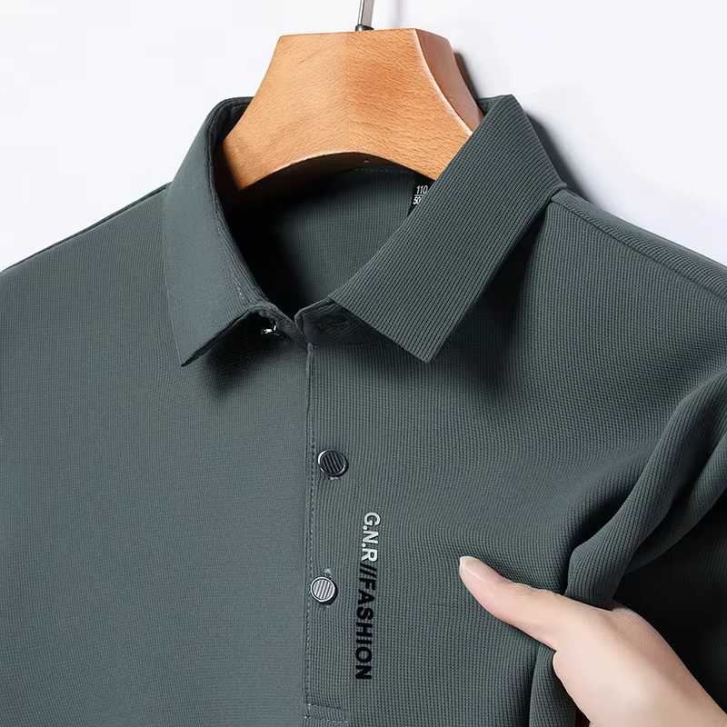 Polo à manches courtes pour hommes, couleur unie, respirant, confortable, élastique, nouvel arrivage