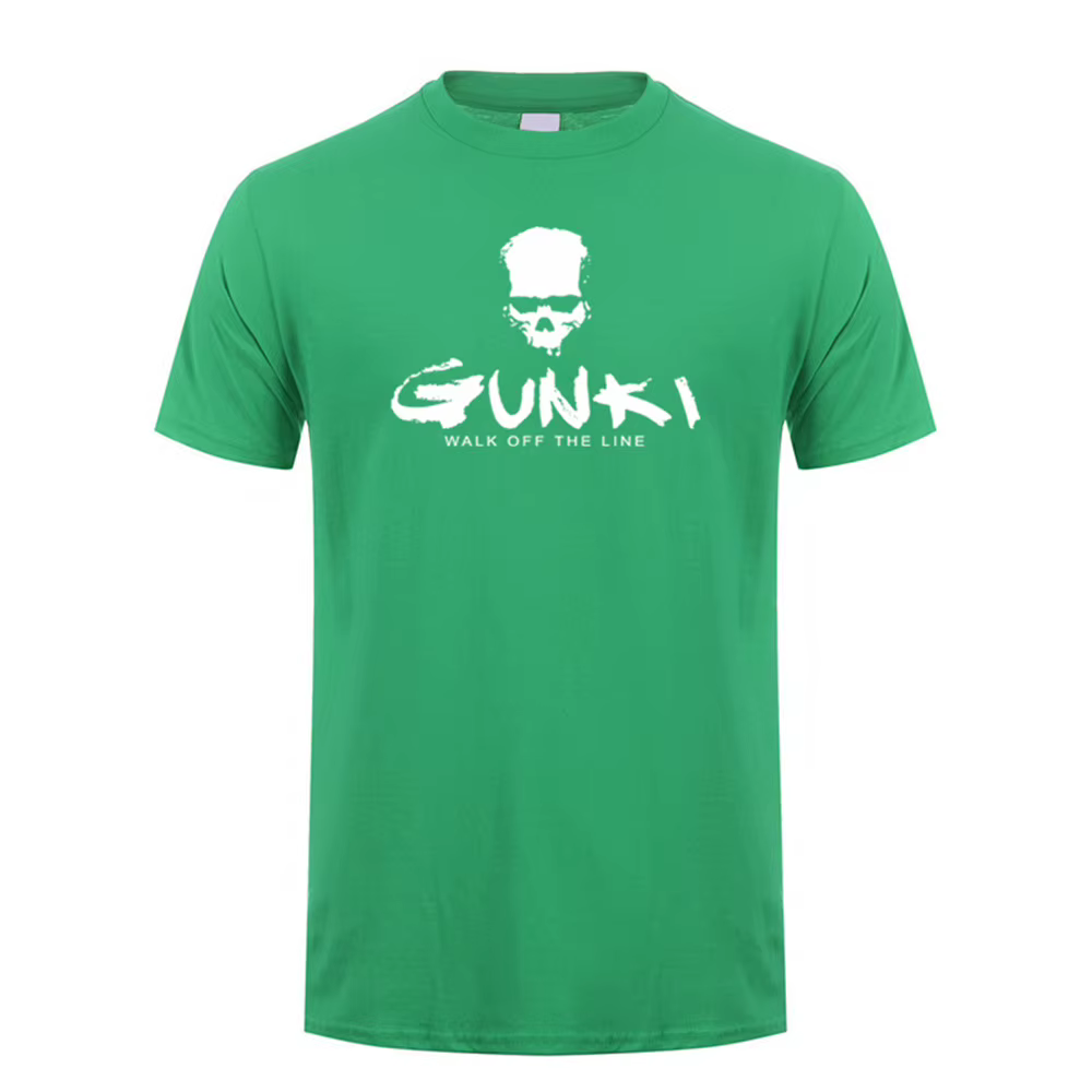 Gunki Hommes T Shirt Été Casual Manches Courtes Économie Mans Cool Y-Gunki Tshirt LH-099