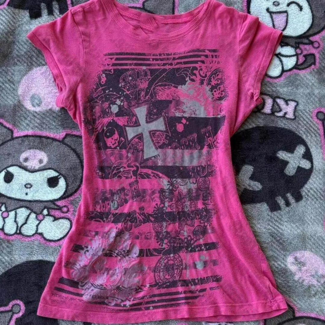 Tops pas chers, vêtements grunge pour femmes, t-shirts graphiques, vêtements vintage des années 90, 