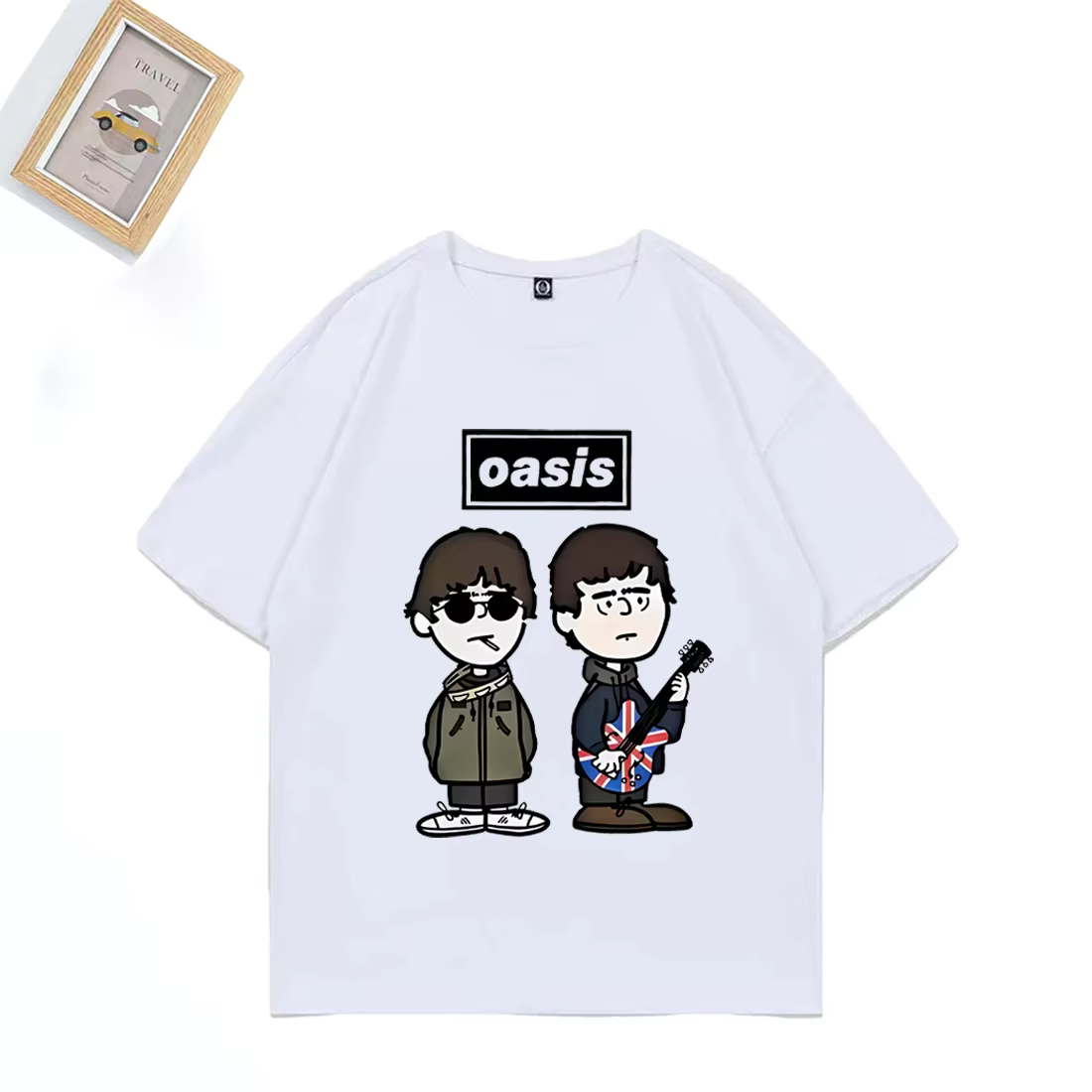 Groupe de Rock britannique o-oasis Live 25 T-shirt punk hommes femmes dessin animé vintage Hip Hop s