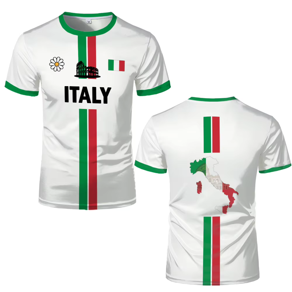 Italie Football T-shirt été jeunesse respirant séchage rapide Football maillot d'entraînement unisex
