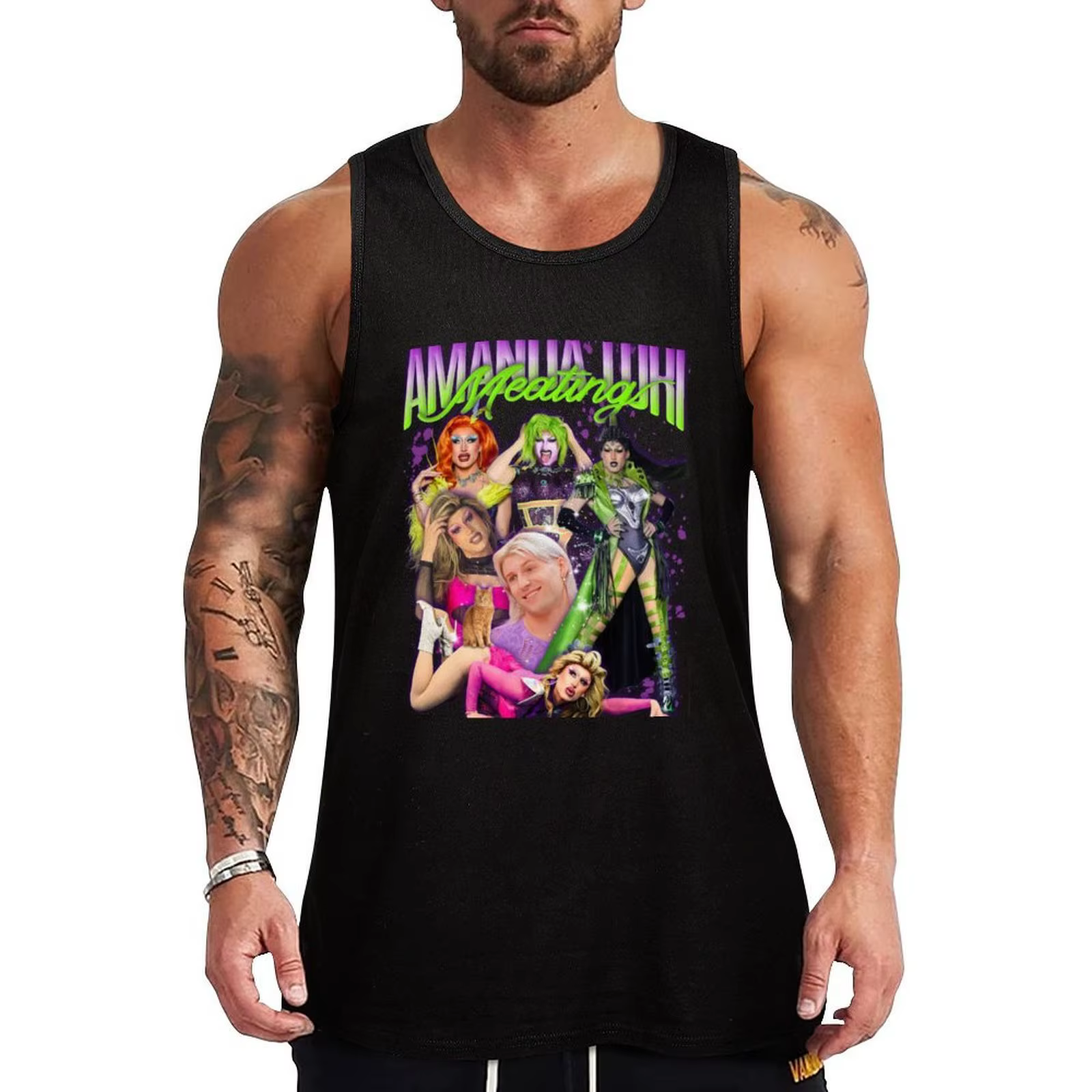 Amanda Tori Meating Tank Top Cool Dry Tank Top Haut d'été léger sans manches
