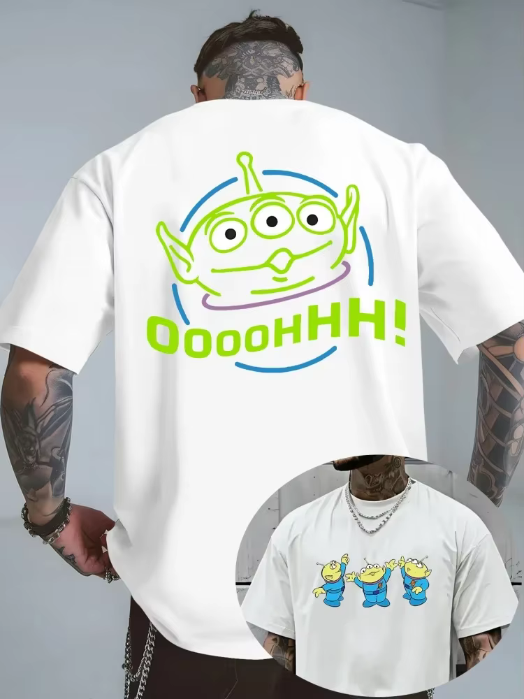 T-shirt imprimé Alien du film d'animation Disney Toy Story 2026, nouvelle tendance estivale pour hom