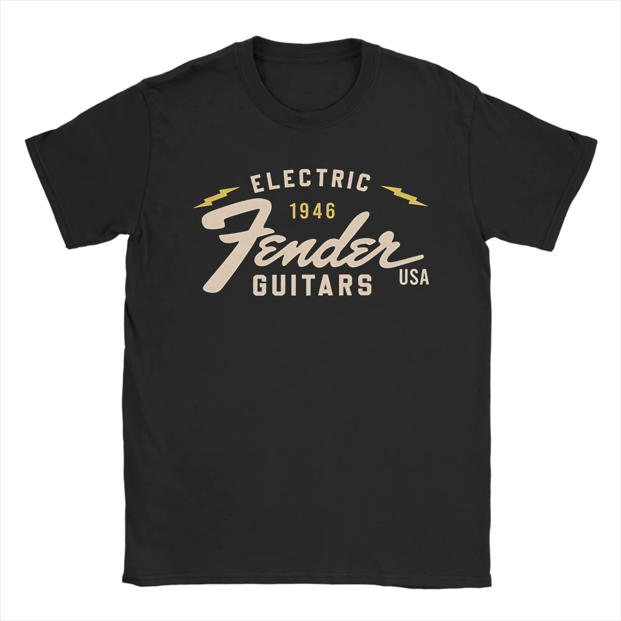 T-shirts pour hommes Fender Jimi Hendrix, guitare électrique, t-shirts en coton pur, streetwear, t-s