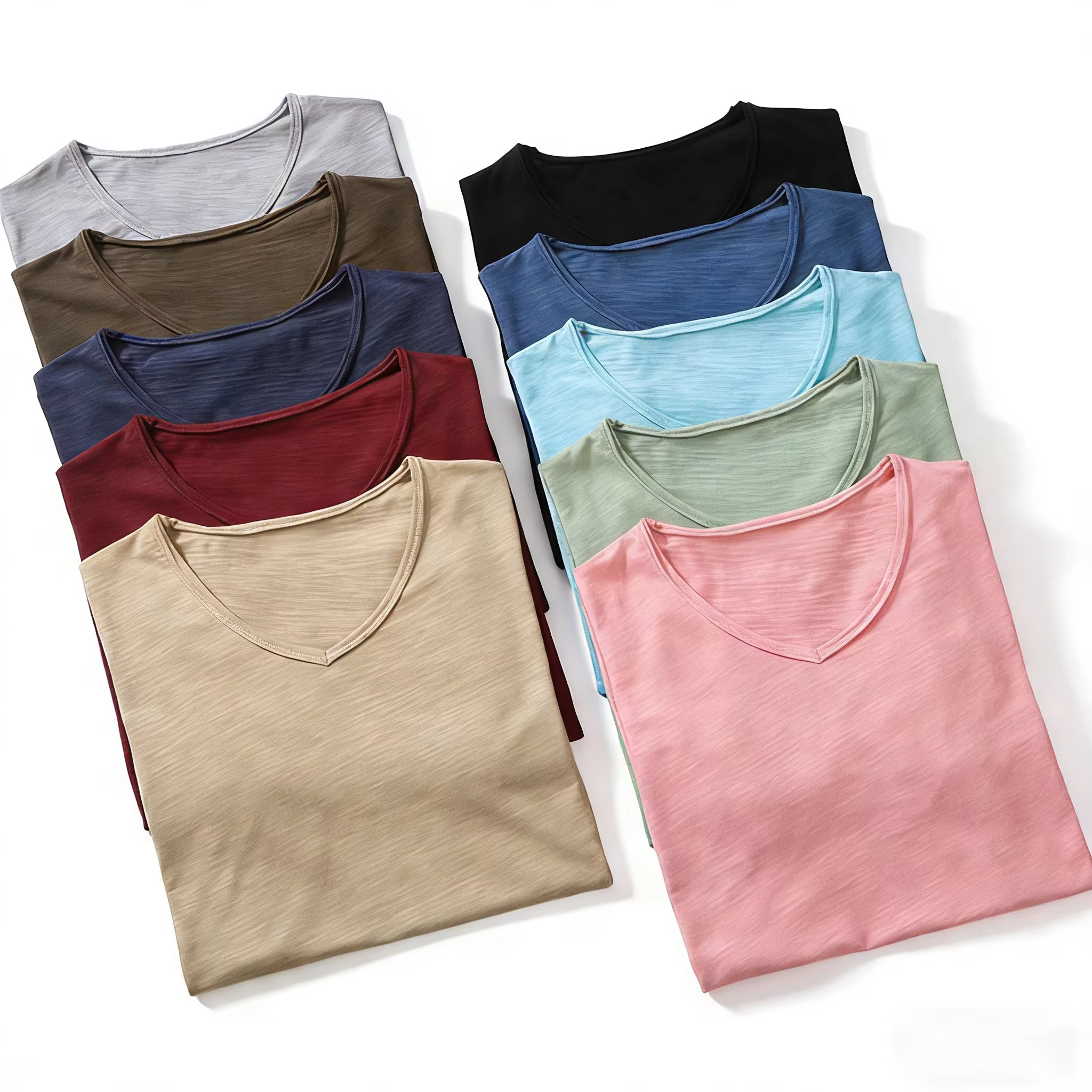 T-shirt pour homme 100% coton, manches courtes, été, noir et blanc, vêtements pour homme, doux, de h