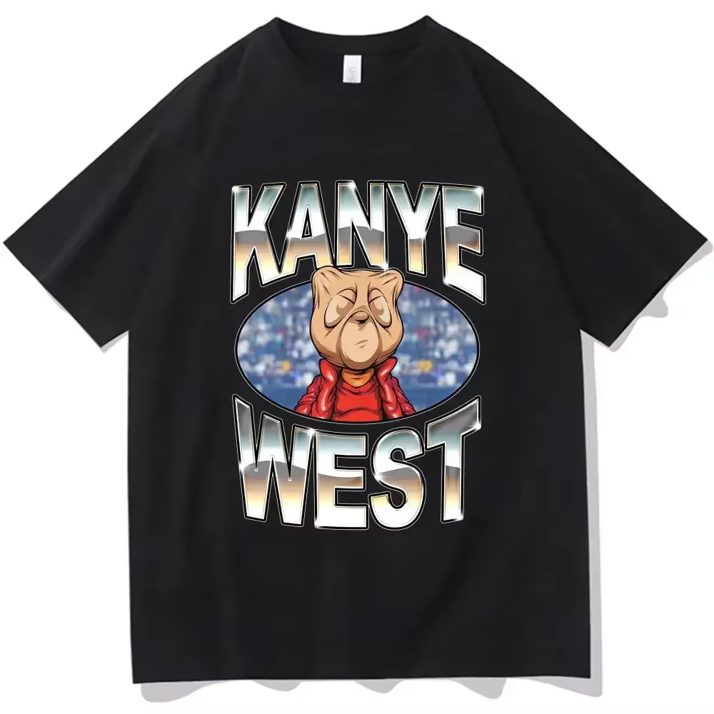 Drôle Kanye West Meme T-Shirt hommes Vintage Hip Hop Rap Style T-Shirt hommes femmes à manches court