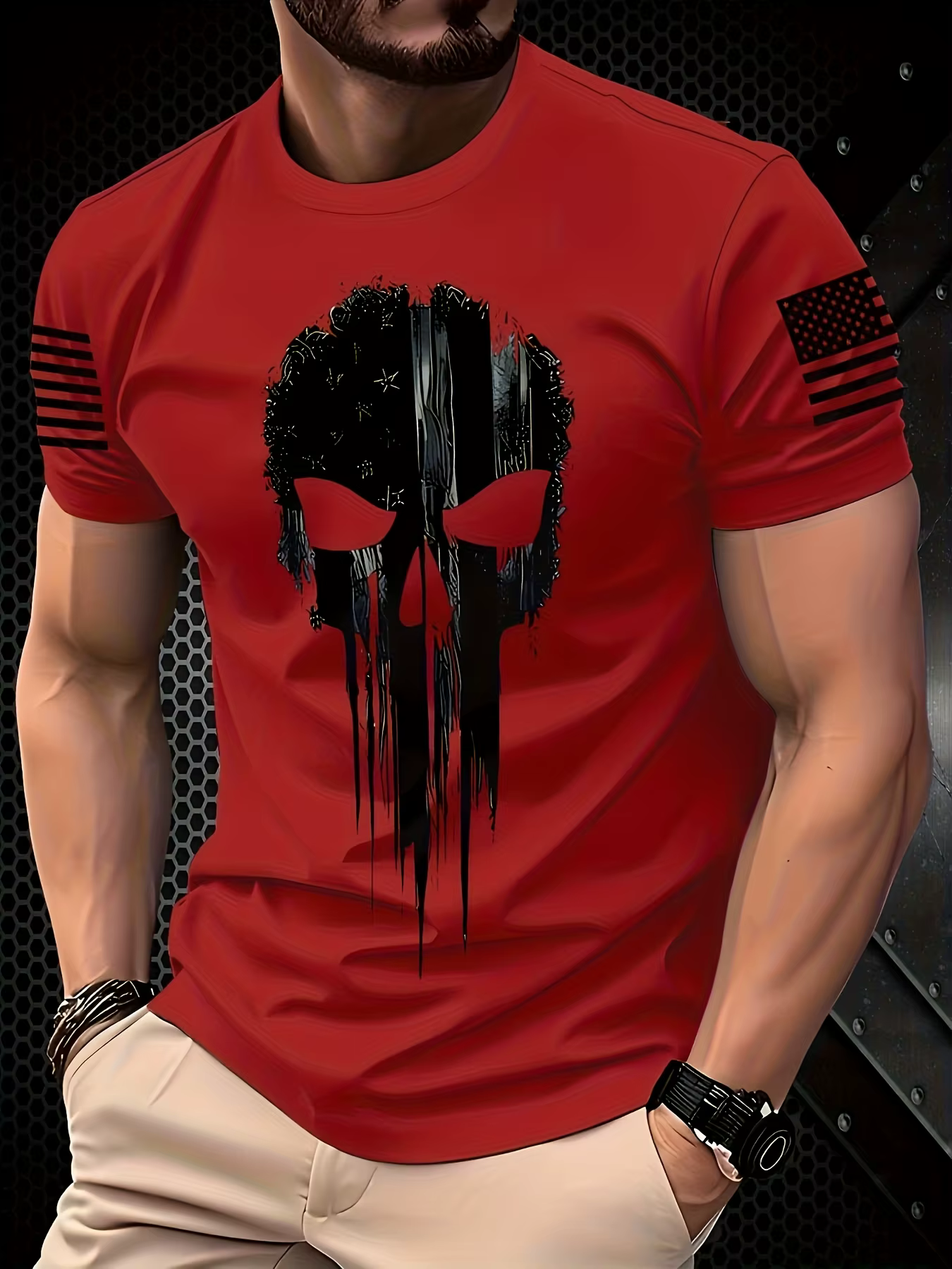 Marvel Punisher T-Shirt homme impression numérique super-héros Anime T-Shirt crâne t-shirts